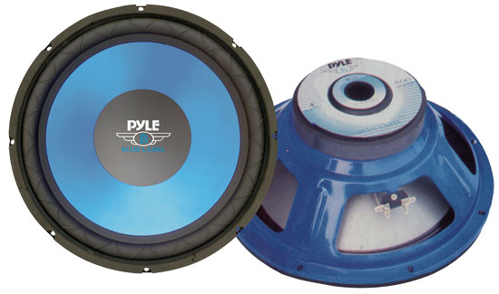 Pyle - PLW15BL , On the Road , Vehicle Subwoofers , 15'' Blue Cone High Performance Woofer