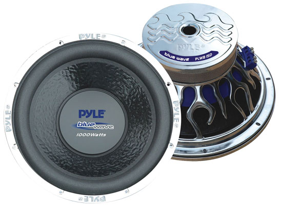 Pyle - PLWB158 , On the Road , Vehicle Subwoofers , 15" 1000 Watt 8 Ohm Subwoofer