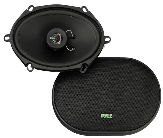 Pyle - PLX572 , On the Road , Vehicle Speakers , 5'' x 7''/6'' x 8'' 180 Watt Two-Way Speakers