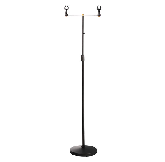 Pyle - PMKS18 , Musical Instruments , Mounts - Stands - Holders , Sound and Recording , Mounts - Stands - Holders , Universal Dual-Holding Microphone Stand - Height  Adjustable