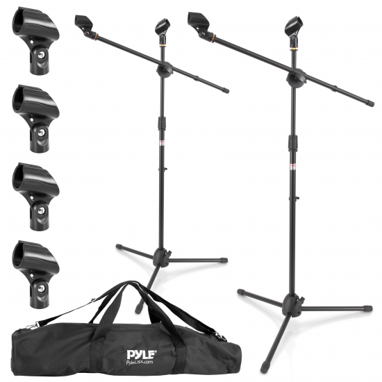 Pyle - pmkskt35 , Musical Instruments , Mounts - Stands - Holders , Sound and Recording , Mounts - Stands - Holders , Universal Tripod Microphone Stands - Adjustable & Extendable set of 2