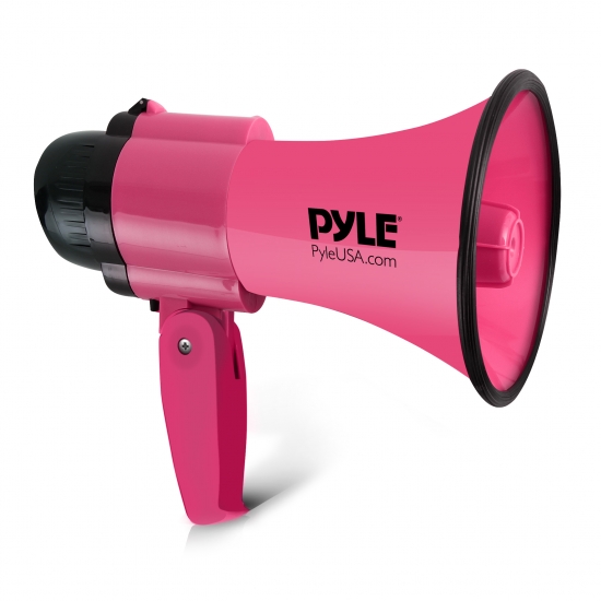 Pyle - PMP34PK , Sound and Recording , Megaphones - Bullhorns , Compact & Portable Megaphone Speaker with Siren Alarm Mode & Adjustable Volume, Battery Operated