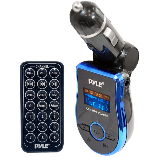 Pyle - PMP3B2 , On the Road , Plug-in Audio Accessories - Adapters , Mobile SD/USB/MP3 Compatible Player w/ Built-In FM Transmitter