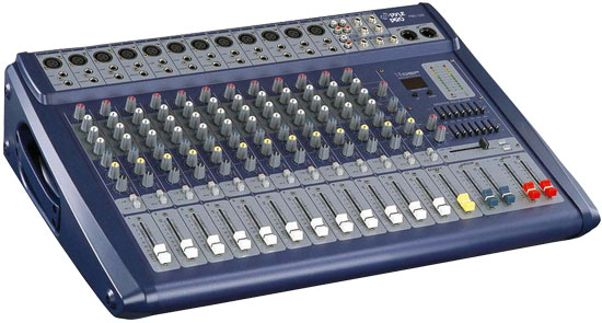 Pyle - PMX1208 , Sound and Recording , Mixers - DJ Controllers , 12 Channel 1000 Watts Amplified Ultra Low Noise Stereo digital Effect  Mixer With DSP