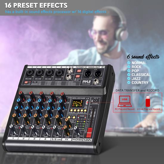 Pyle - CA-PMX466 - Musical Instruments - Mixers - DJ Controllers ...