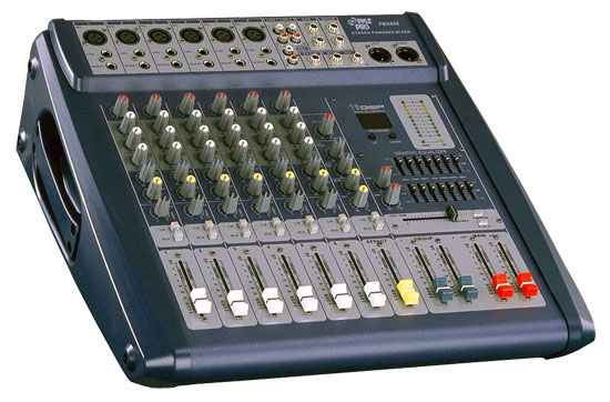 Pyle - PMX608 , Sound and Recording , Mixers - DJ Controllers , 6 Channel 500 Watts Digital Powered Stereo Mixer W/DSP