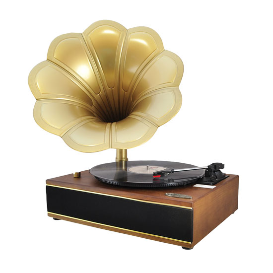   PNGTT1T CLASSIC HORN PHONOGRAPH TURNTABLE W/USB 068889002645  