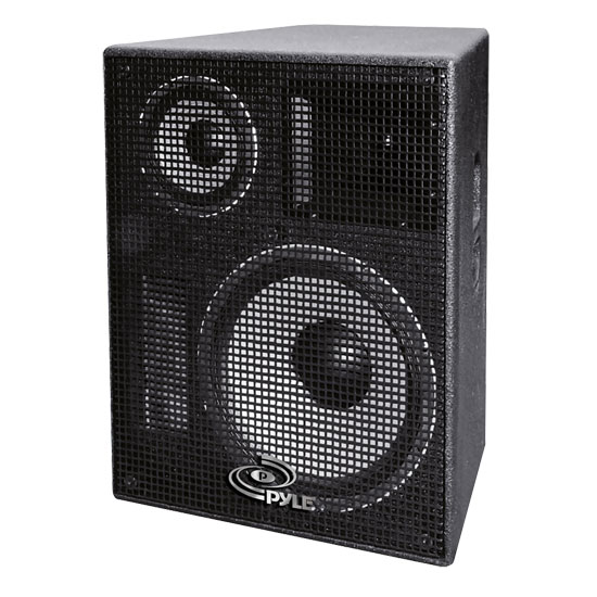 Pyle - PPADR128 , Sound and Recording , Studio Speakers - Stage Monitors , 12'' Heavy Duty 3-Way Stage Monitor Speaker Cabinet