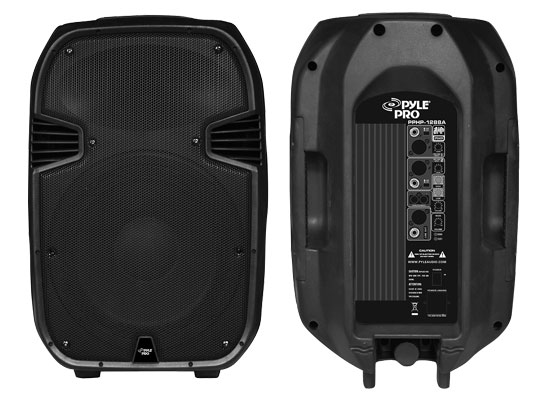 Pyle - PPHP1288A , Sound and Recording , PA Loudspeakers - Cabinet Speakers , 800 Watts Powered 12'' Two-Way Plastic Molded Speaker System