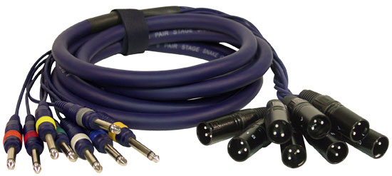 Pyle - PPSN813 , Home and Office , Cables - Wires - Adapters , Sound and Recording , Cables - Wires - Adapters , 10 Ft. 8 Channel XLR Male to 1/4'' Male Unbalanced Snake Cable