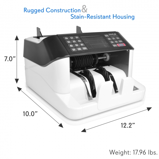 Pyle PRMC720.6 Home and Office Currency Handling Money Counters