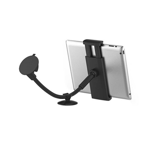 Pyle - PSAPD12 , Musical Instruments , Mounts - Stands - Holders , Sound and Recording , Mounts - Stands - Holders , Universal Suction Cup Device Holder Windshield Mount Fits iPad, Tablets & Smartphones with Swivel Adjustment and Flexible Gooseneck (Fits Tablets 8.9'' – 10.1'', Smartphones 3.5'' – 5.5'')