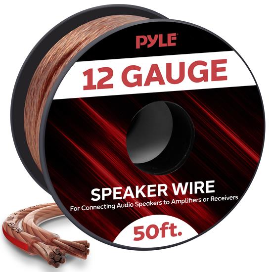 Pyle - PSC1250 , Home and Office , Cables - Wires - Adapters , Sound and Recording , Cables - Wires - Adapters , 12 Gauge 50 ft. Spool of High Quality Speaker Zip Wire