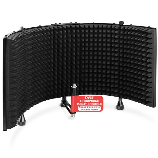 Pyle - PSMRS11.6 , Sound and Recording , Sound Isolation - Dampening , Microphone Isolation Shield with Sound Dampening Foam