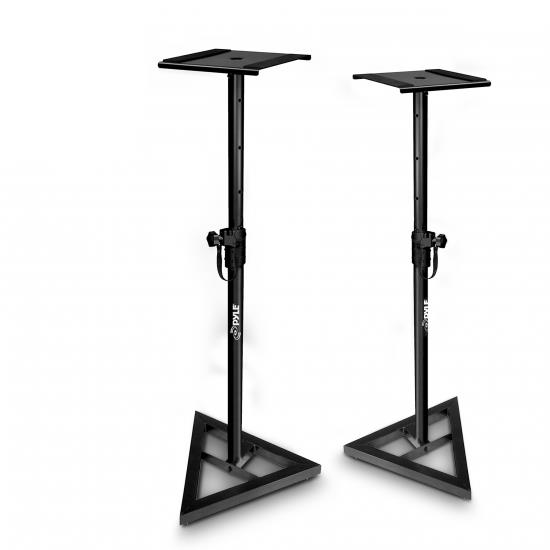 Pyle - PSTND35.5 , Musical Instruments , Mounts - Stands - Holders , Sound and Recording , Mounts - Stands - Holders , Height Adjustable Monitor Speaker Stands, Heavy-Duty, Telescoping