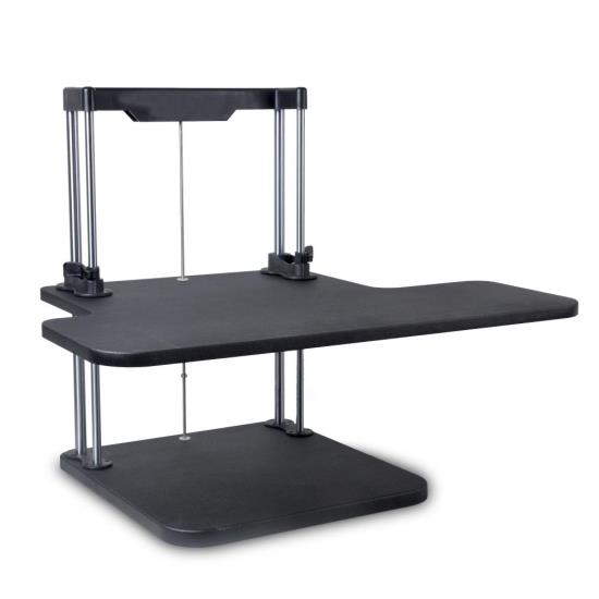 Pyle - PSTNDDSK38 , Musical Instruments , Mounts - Stands - Holders , Sound and Recording , Mounts - Stands - Holders , Siting/Standing Adjustable Workstation - Universal Computer/Laptop Desk Stand (1 Adjustable Shelf Tray)