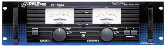 Pyle - PT1600 , Sound and Recording , Amplifiers - Receivers , 19'' Rack Mount 800 Watt Power Amplifier