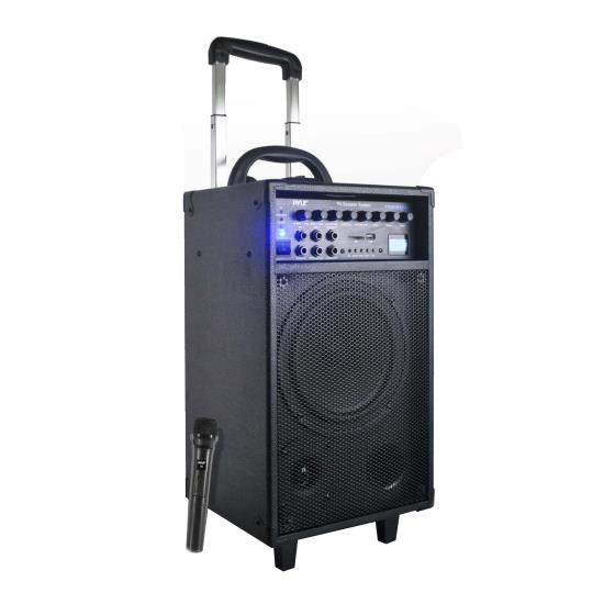 Pyle - PWMA890UI , Sound and Recording , PA Loudspeakers - Cabinet Speakers , Portable PA Speaker System, Built-in Rechargeable Battery, MP3/USB/SD Readers, 30-Pin iPhone/iPod Dock, FM Radio, Accessory Kit, 500 Watt