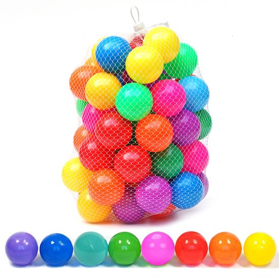 Pyle - SLBALL110 , Baby , Crush-Proof Plastic Toy Balls - Toy Balls with Reusable and Durable Storage Bag with Zipper