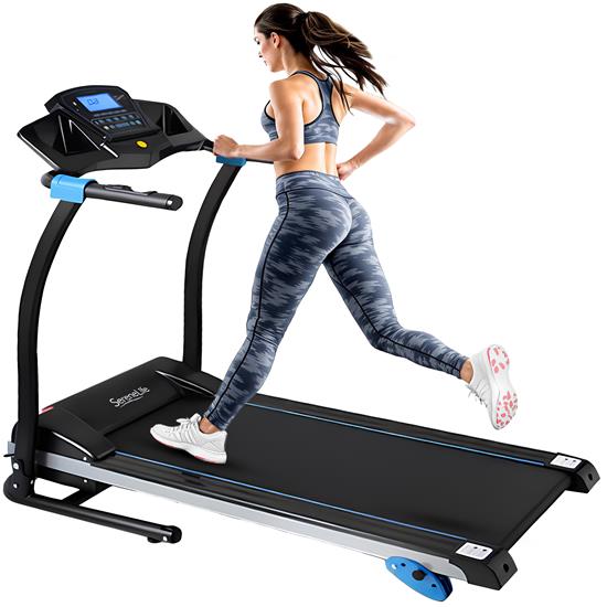 Pyle - SLFTRD25 , Health and Fitness , Fitness Equipment - Home Gym , Smart Digital Treadmill with Downloadable App, Built-in MP3 Player & Stereo Speakers