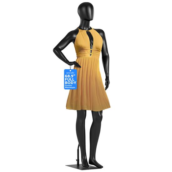 Pyle - SLMAQFEBK , Misc , 68.9'' Female Mannequin Torso Dress Form -  Detachable Mannequin Full Body Stand