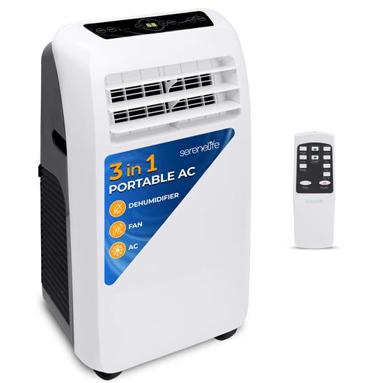 Pyle - SLPAC10 , Home and Office , Cooling Fans , Portable Air Conditioner - Compact Home A/C Cooling Unit with Built-in Dehumidifier & Fan Modes, Includes Window Mount Kit (10,000 BTU)