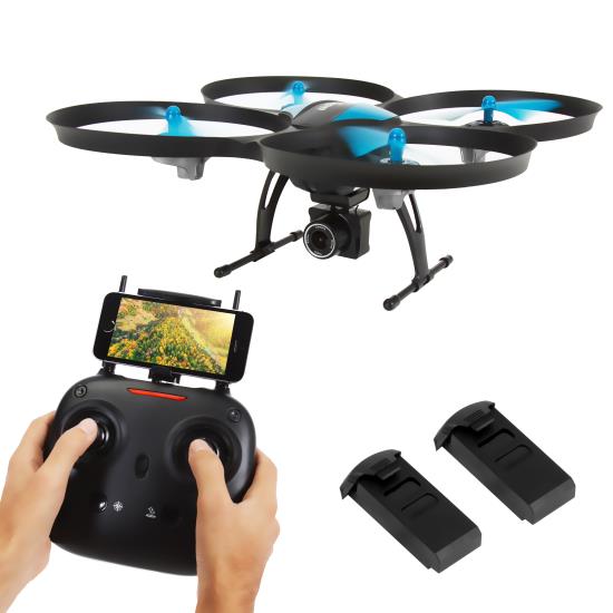 Pyle - SLRD42WIFI , Sports and Outdoors , Drones - RC Quad-Copters , WiFi Drone Quad-Copter Wireless UAV with HD Camera + Video Recording