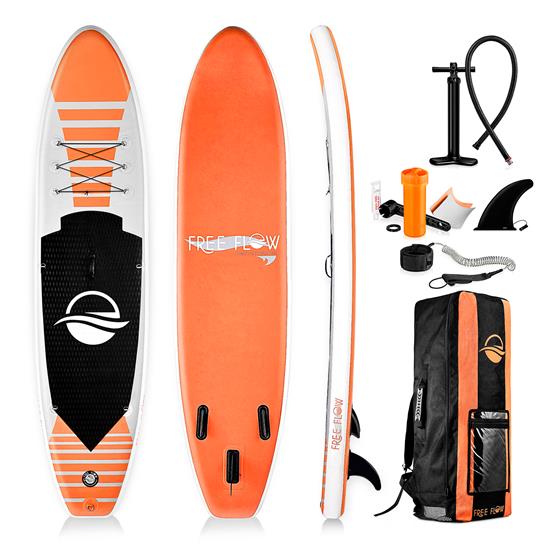 Pyle - SLSUPB135 , Gadgets and Handheld , Cameras - Videocameras , Free-Flow Inflatable SUP - Stand Up Water Paddle-Board