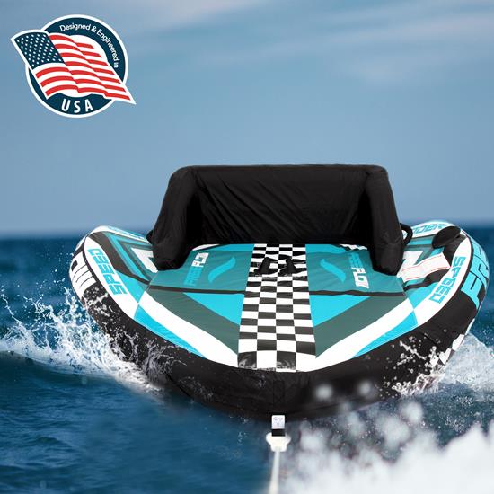 Pyle - SLTOWBL20 , Sports and Outdoors , Heavy-Duty Inflatable Towable Booster Tube - Sports Towable Front Tow Point Inflatable Raft, Heavy Gauge & Durable Build, Inflatable Float Tube